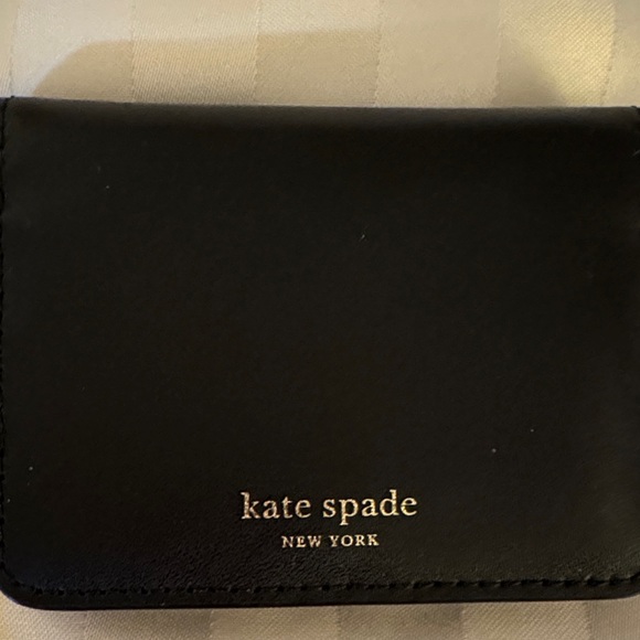 Kate Spade Black Leather Keychain Wallet cardholder - Picture 2 of 11